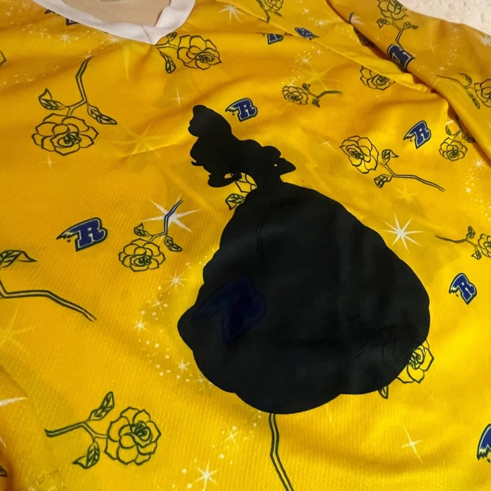 Rapid City RUSH Minor Hockey Y-XL Disney Princess Night‎ Special Yellow Jersey